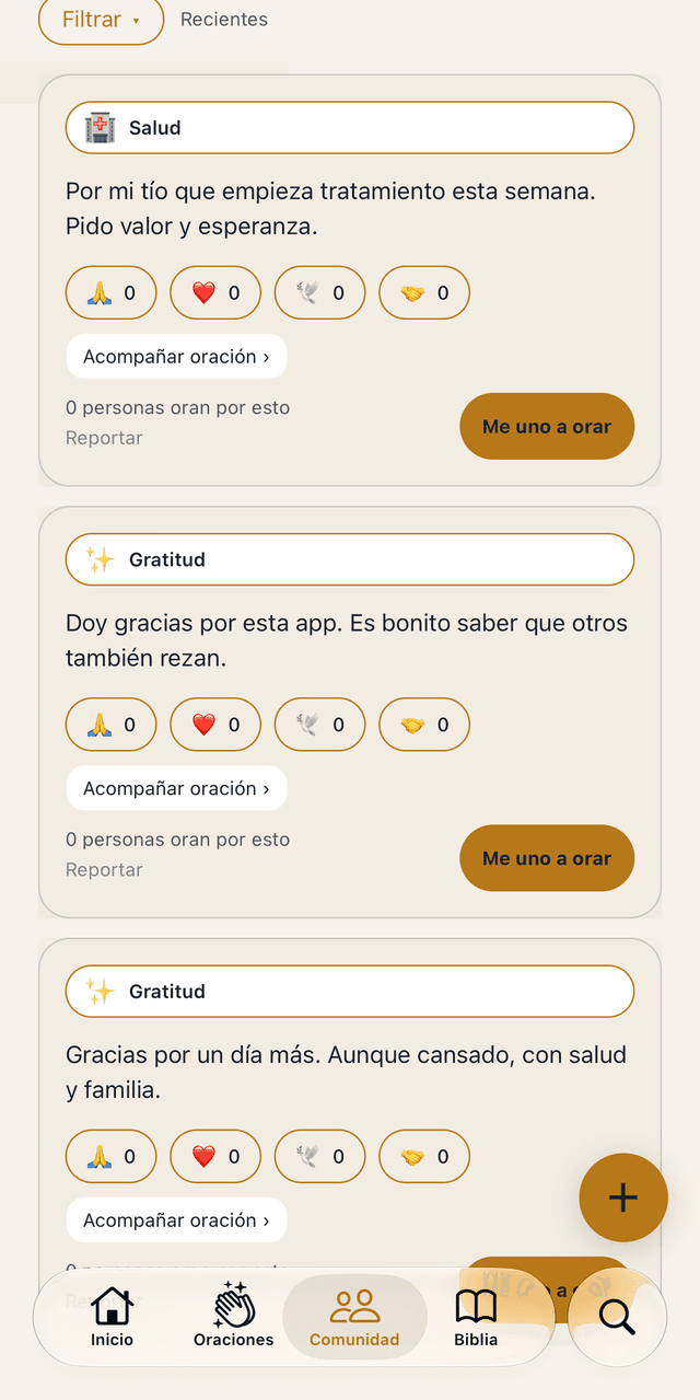 Comunidad de oración en Jessya