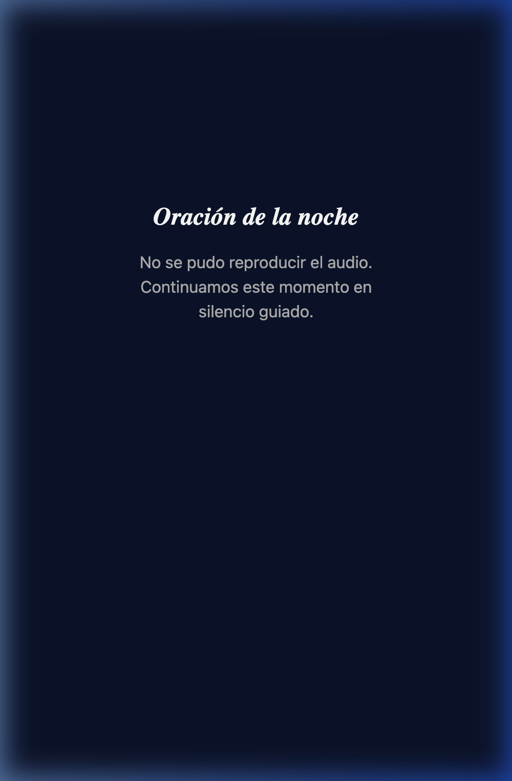 Biblioteca de oraciones en Oración